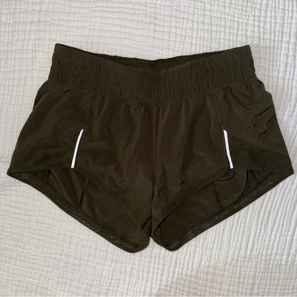 Lululemon Miles Ahead Shorts 2.5” Olive Green